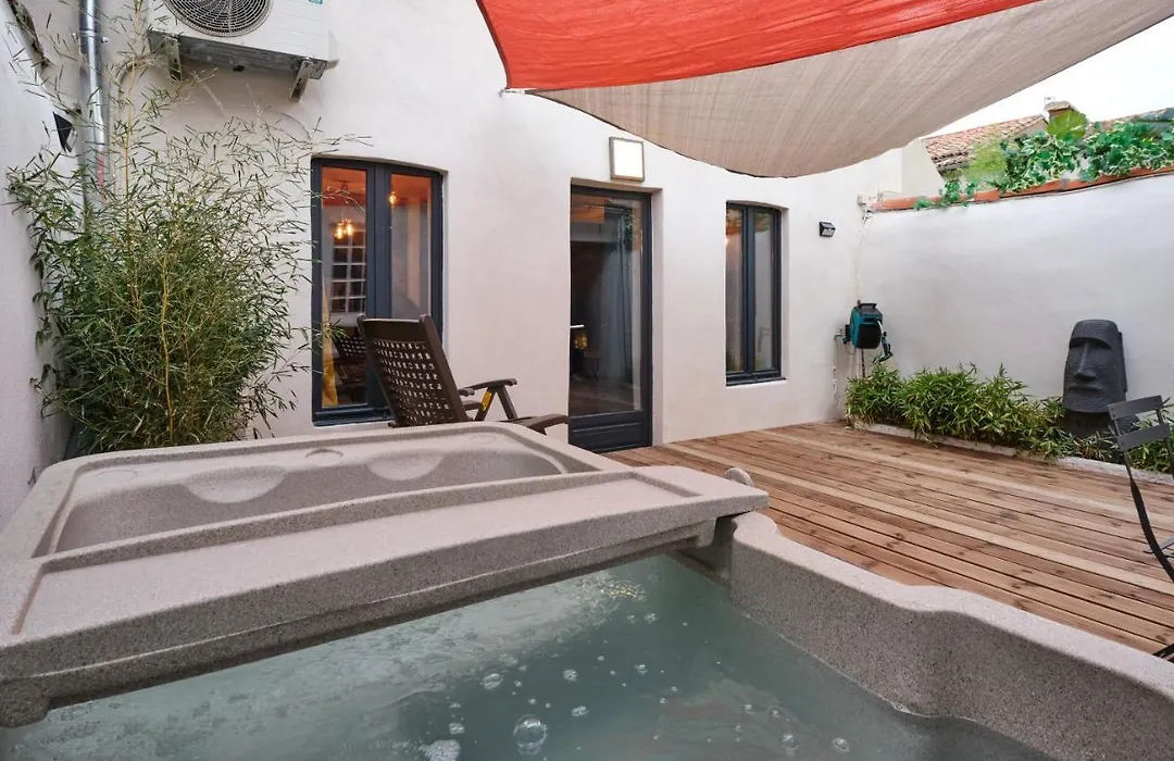 Melina - jacuzzi - maison avec cour climatisée proche cité médiéval-1